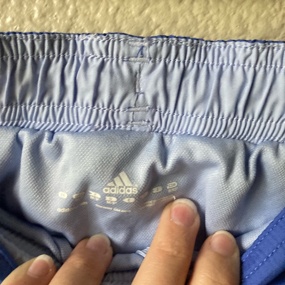 Adidas Royal Blue and White Sports Shorts - Picture 4 of 9